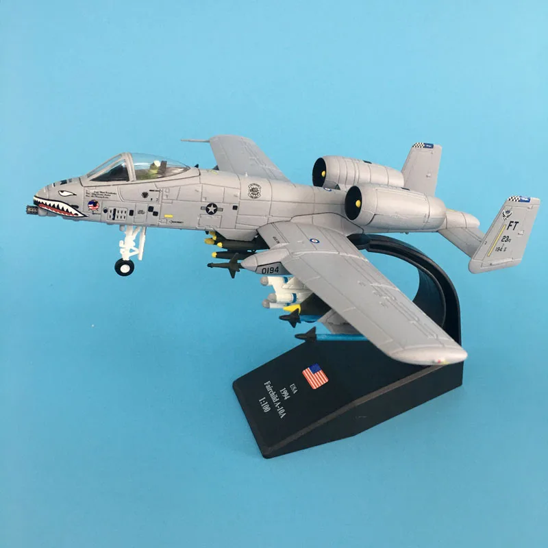 Jason Tutu Aereo Modello 1/100 Scala Fairchild Republic A-10 Thunderbolt Aereo Modello In Lega Diecast 1:100 Aerei In Metallo