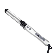 Профессиональный салон для завивки волос, оборудование салона волос, турмалин, Керамика щипцы для завивки волос с рабочей поверхностью с защитой от ожогов горячей кисти 2-в-1 щипцы для завивки волос