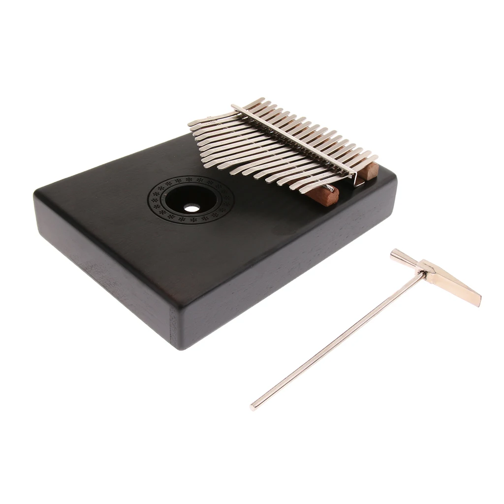 Черный 17 клавиш калимба Mbira палец пианино ударный инструмент