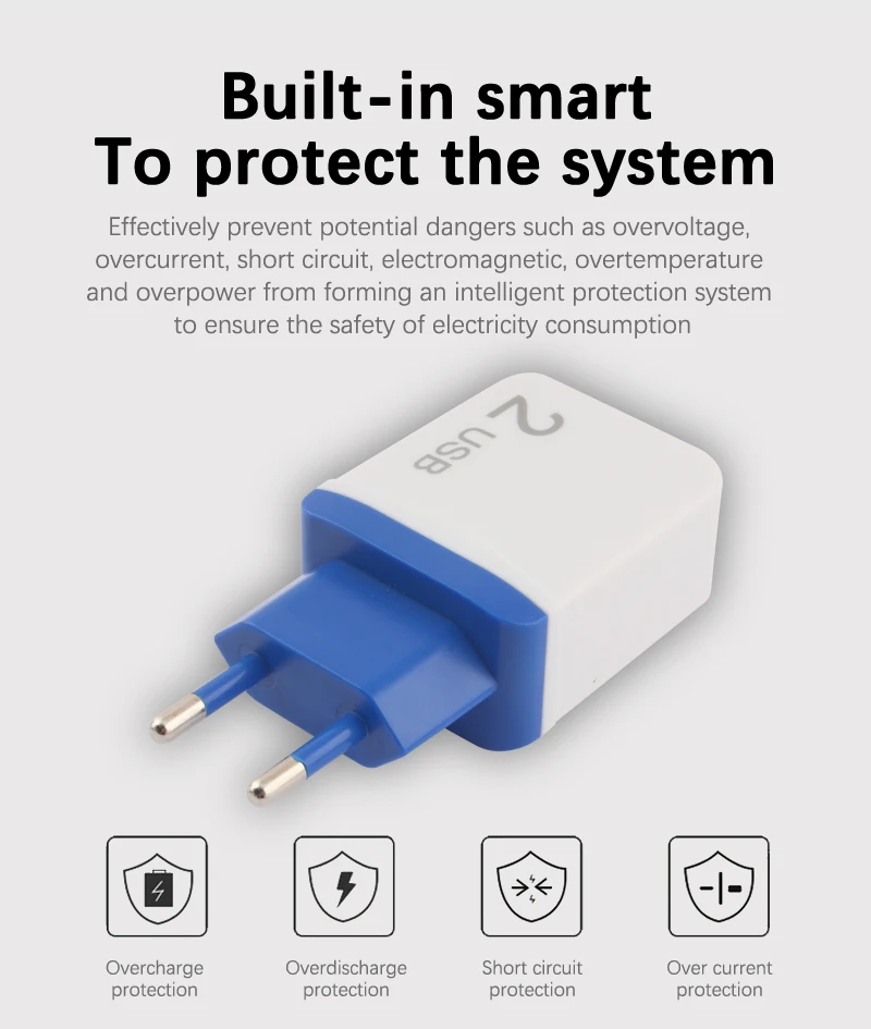 AC DC Универсальный 5V 2A адаптер питания двойная USB розетка для мобильного телефона зарядное устройство 5V USB источник питания 220v адаптер EU вилка