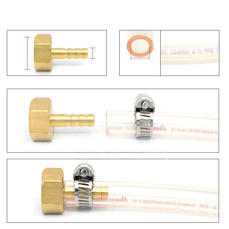 Латунный фитинг для шлангов 4 мм 6 8 10 19 хвостовый стержень 1/8 &quot1/4" 1/2 &quot3/8" BSP