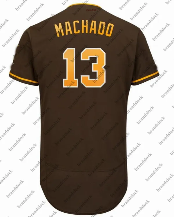 Серый Мужской Manny Machado заказной Сан-Diego Джерси США бейсбольная Джерси - Цвет: Серый