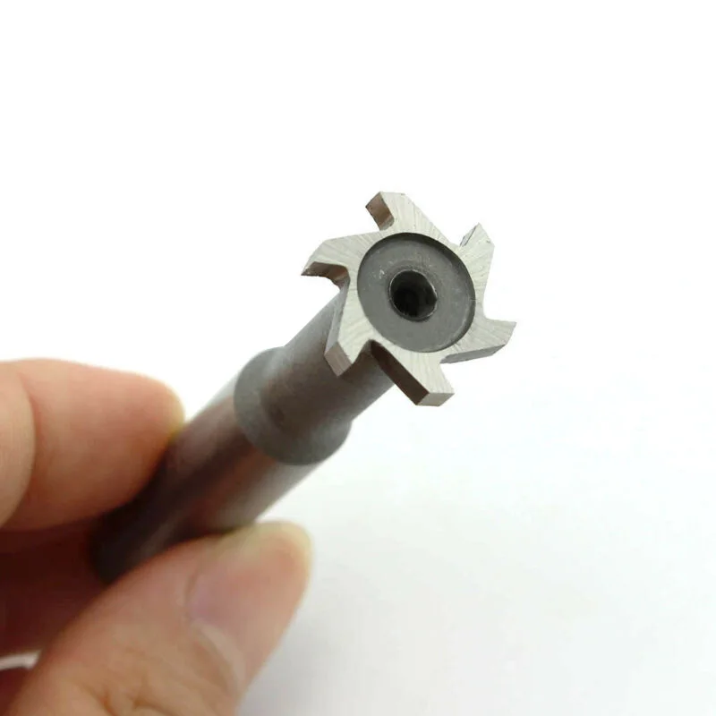 Brand New 20mm Cutting Diameter 5mm Slot 8 Flute HSS T-Slot Cutter Shank End Mill Tool