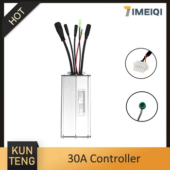 

IMEIQI Electric Bicycle Accessories 36/48V Kunteng 30A Controller 12 Mosfets for 750/1000W Motor SM/Waterproof Connector E-bike