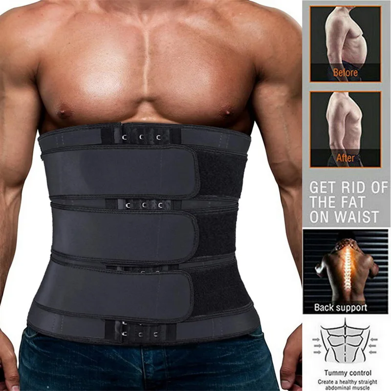Weight Loss For Men Men Neoprene Sauna Workout Waist Trainer