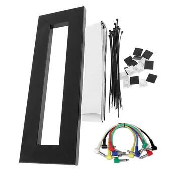 

Hot Guitar Effect Pedal Board Setup DIY Guitar Pedalboard with Magic Tape and Effect Pedal Connecting Line Musical Instrument Ac
