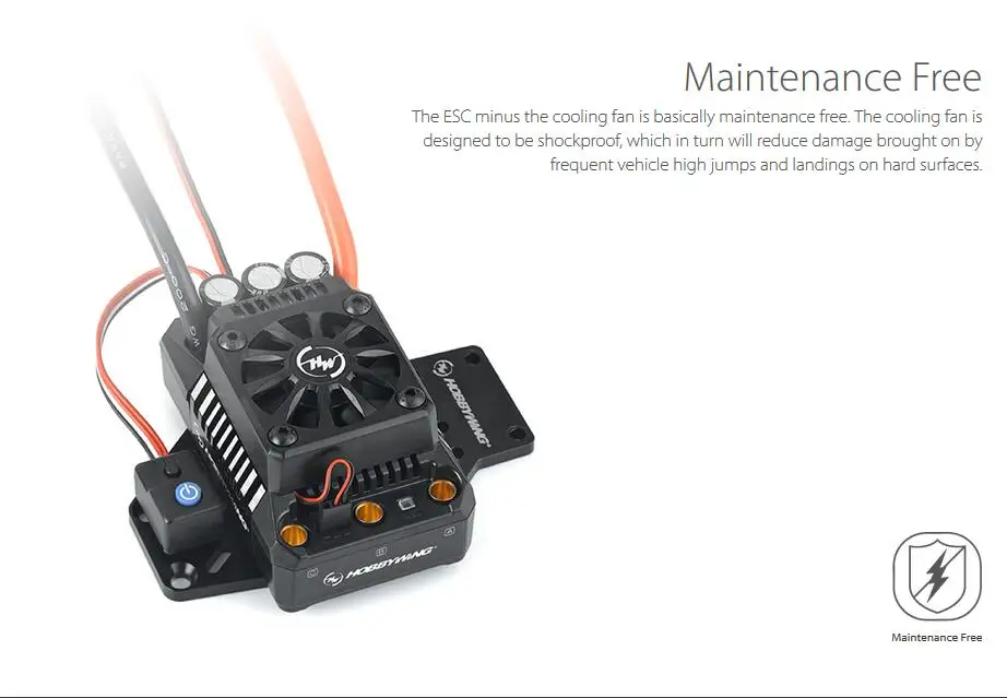 Контроллер скорости Hobbywing EzRun Max6 V3 160A/Max5 200A водонепроницаемый бесщеточный ESC для 1/7