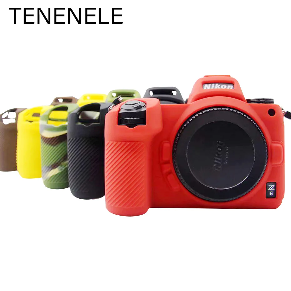 TENENELE сумки для камеры Nikon Z6 Z7 Мягкий силиконовый чехол цветной резиновый защитный чехол для Nikon Z 6/7 прочные аксессуары