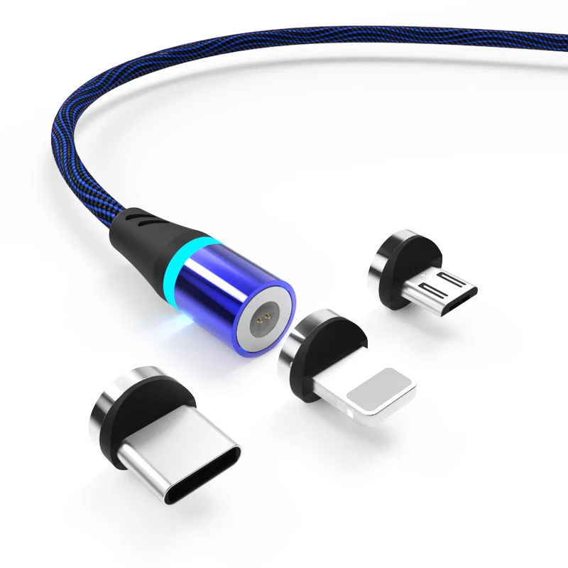 Магнитный Micro USB кабель для iPhone, samsung, Xiao, быстрая зарядка, кабель для передачи данных, магнитный usb type C, Lightning, для мобильного телефона