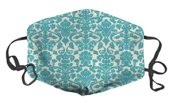 

Dust Face Mask for Dust Mouth Mask Anti-Dust Mask Adjustable Earloop Face Mask (Damask Floral)