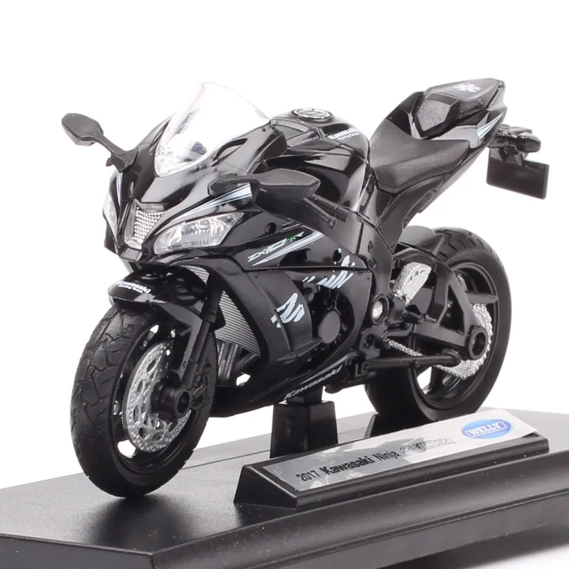 1:18 весы Welly мини Kawasaki ниндзя ZX10-RR гоночный мотоцикл Diecasts& игрушечный Транспорт модель спортивный велосипед для детей Подарки для мальчиков