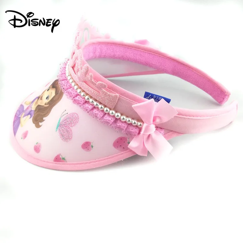 Disney Sophia Baby шляпа Солнцезащитная Панама для девочек Пустой Топ дышащая детская шляпа для защиты от солнца