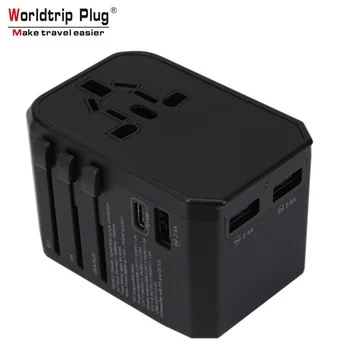 

Wor Ldtrip Plug WTA-306Plus 3USB-PD Converter Plug Switcher Plug Converter Support Simultaneous Charging of Multiple Devices