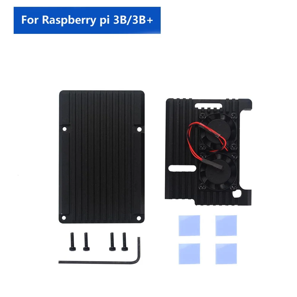 Белый Raspberry Pi 3B/3B+/4B Броня Алюминий сплава чехол с SD картой памяти на 32 ГБ+ 5V 3A питания+ HDMI для Raspberry pi 3B/3B+/4B - Цвет: Белый