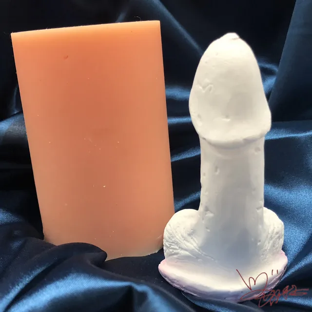 WYD 3D Sexy Men's Genital Organs Silicone Molds Funny Sexy Penis Silicone  Molds Sex Fun Fondant Creative Cake Making Molds DIY Candle Soap