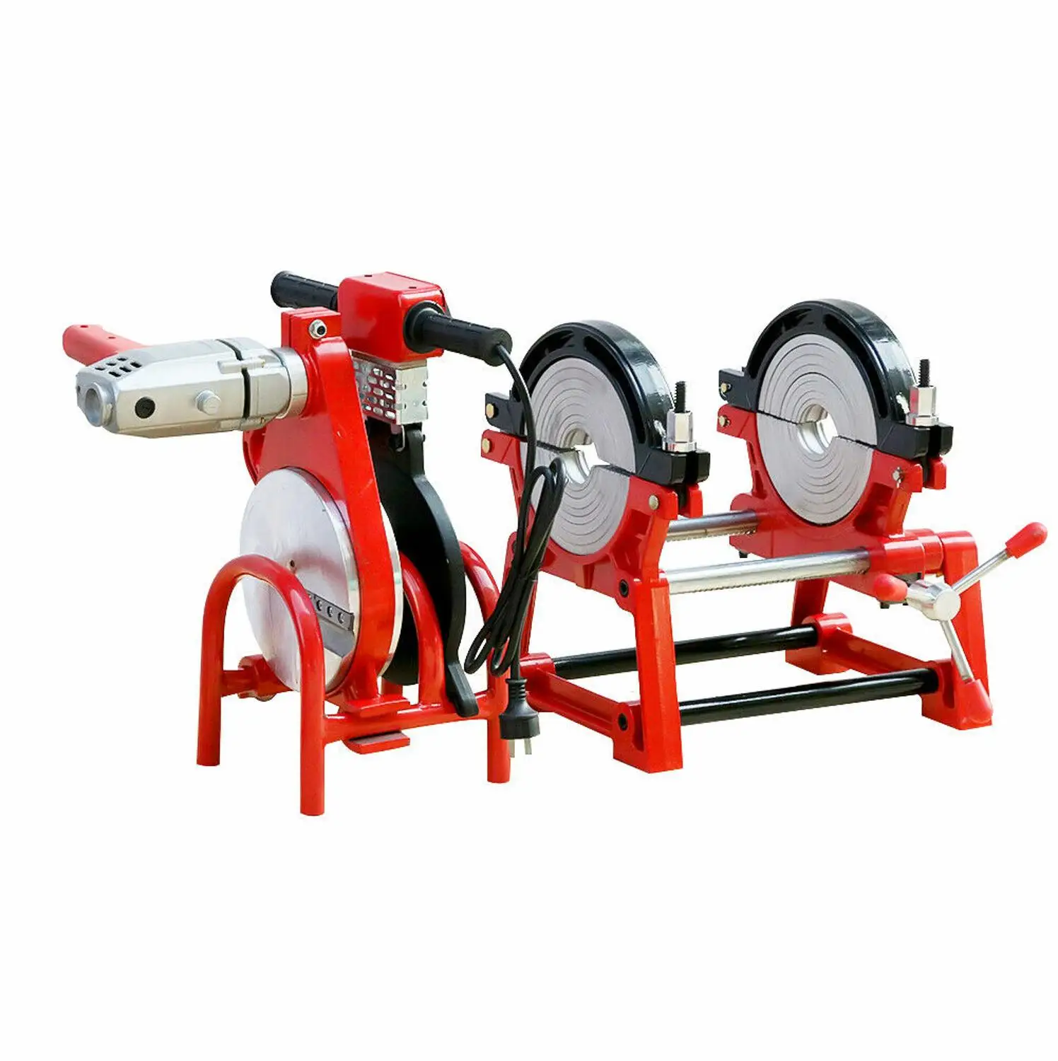 110 В трубный аппарат для стыковой сварки PE PP PB PVDF HDPE PVC Piping сварочный 2,48-7,8" Винт Стиль 2 зажим пластиковых труб машина горячего расплава