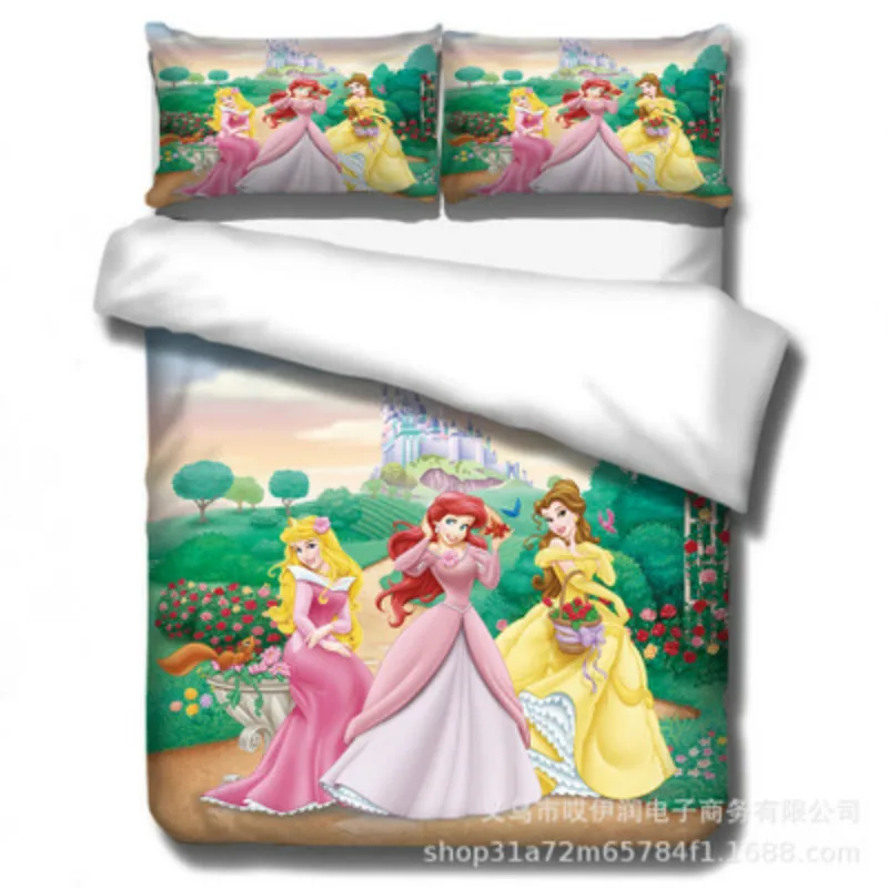 Белоснежка постельное белье Комплект Принцесса один двойной queen King size пододеяльник детская спальня одеяло роскошные наборы постельных принадлежностей - Цвет: GZ-4