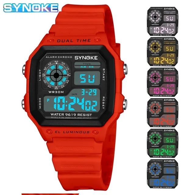 PANARS Men Sports Watch Multifunction Alarm Clock Chrono Waterproof Wristwatch Gold Steel Male Digital Watches Relogio Masculino 
