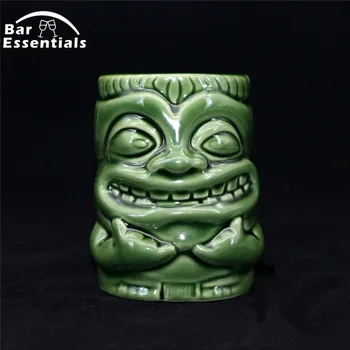 

400ml Hawaii Tiki Mugs Cocktail Cup Beer Beverage Mug Wine Mug Ceramic Easter Islander Tiki Mug Bar Tool