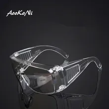 Aookoni óculos à prova de poeira anti-respingo vento-areia impacto transparente proteção do trabalho glassess anti-nevoeiro óculos anti gotículas formiga
