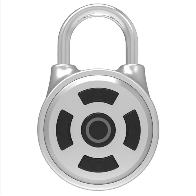 XIAO GUI умный замок электронный bluetooth пароль мобильное приложение рюкзак для путешествий замок для багажа Замок для спортивного зала маленький замок - Цвет: Серебристый