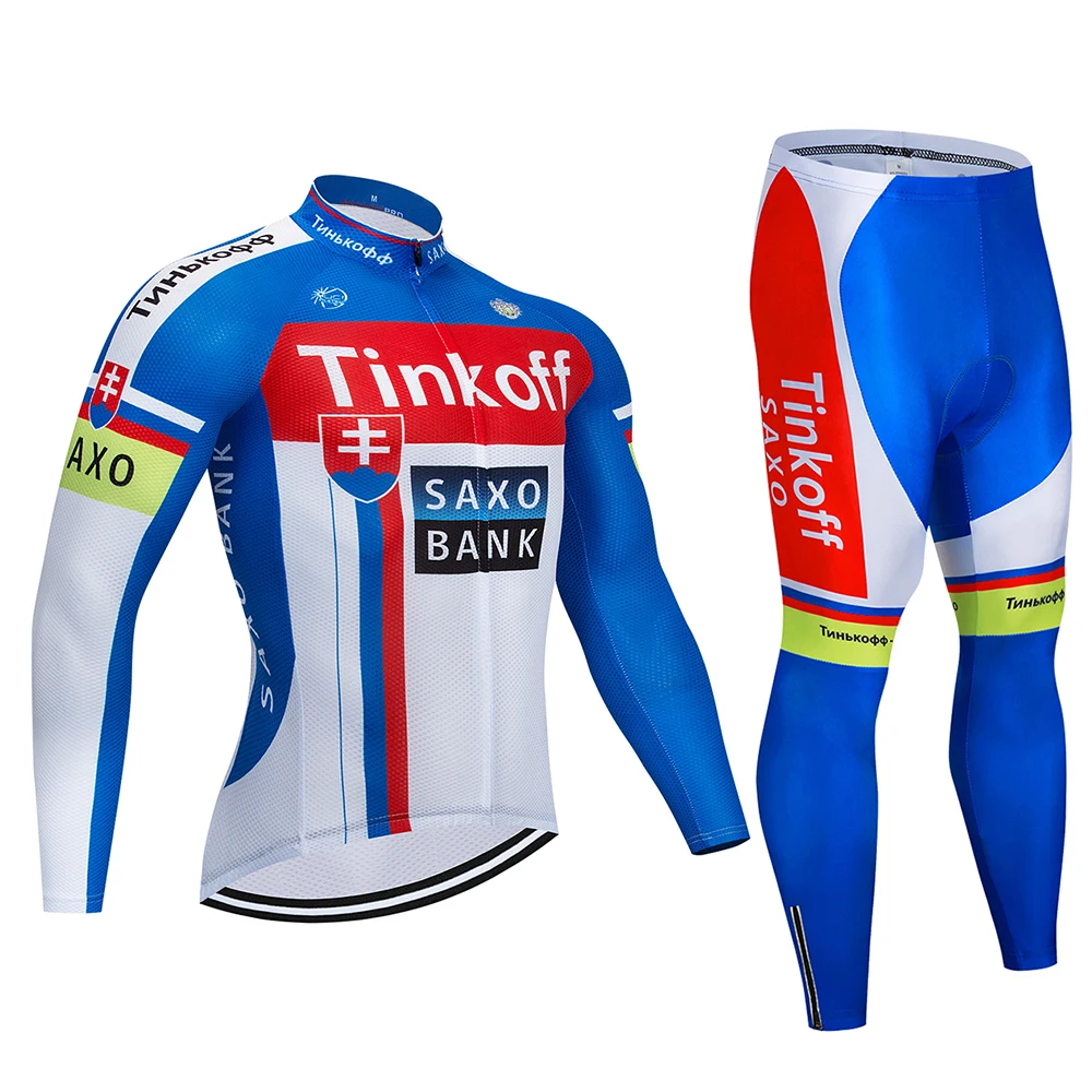 3 Tinkoffing Pro Велоспорт Джерси комплект с длинным рукавом дышащий MTB велосипед одежда Одежда для велоспорта Ropa Maillot Ciclismo - Цвет: 3