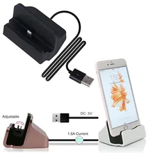 Универсальная Android Синхронизация данных Зарядка Настольная док-станция зарядное устройство Mirco usb type-C для iPhone MAX X 8 7 6S Plus 5S Redmi Note 7