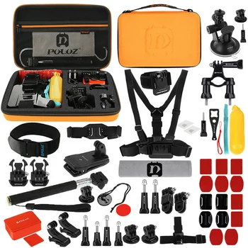 

Photography for Go-Pro HERO7/6/5/5 53-in-1 Action Camera Accessory Kit with Carrying Case for Action Camera Xiaoyi Sports Camera