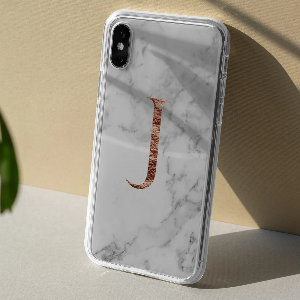 Заказное имя мраморный фон буквы мягкий чехол для телефона из ТПУ для iPhone SE 5S 6 6s 7 8 Plus X XR XS Max чехол для apple 11 Pro Max
