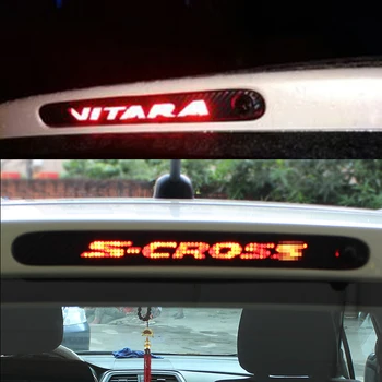 

High Mounted Stop Brake Lamp Light Car Styling Carbon Fiber Stickers And Decals For Suzuki Vitara S-cross Scross Accessories