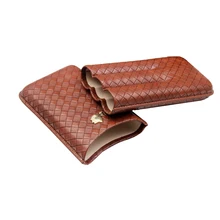 COHIBA кожаный портсигар для путешествий, сигара держатель с Нержавеющая сталь резак 3CT аксессуары для курения