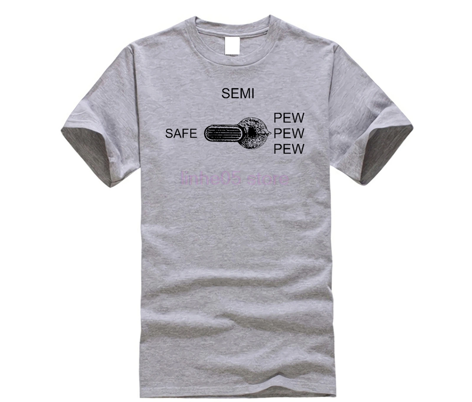 

2019 Summer Hot Sale Men T-shirt Safety Selector Switch Pew Pew T Shirt Rifle AR15 AK47 M4 Magpul milspec