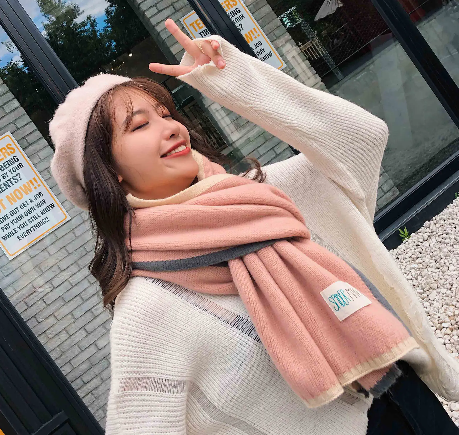 BEST SELLER  Couple Cashmere Scarves Long Scarfs for Ladies Winter Women Shawls and Wraps Winter Accesories