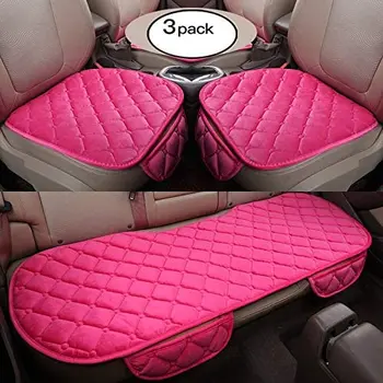 

Soft Car seat Cover Cushion Pad Mat Protector for Auto Supplies for Sedan Hatchback SUV - 2+1 Front Seat Covers Rear Seat Covers