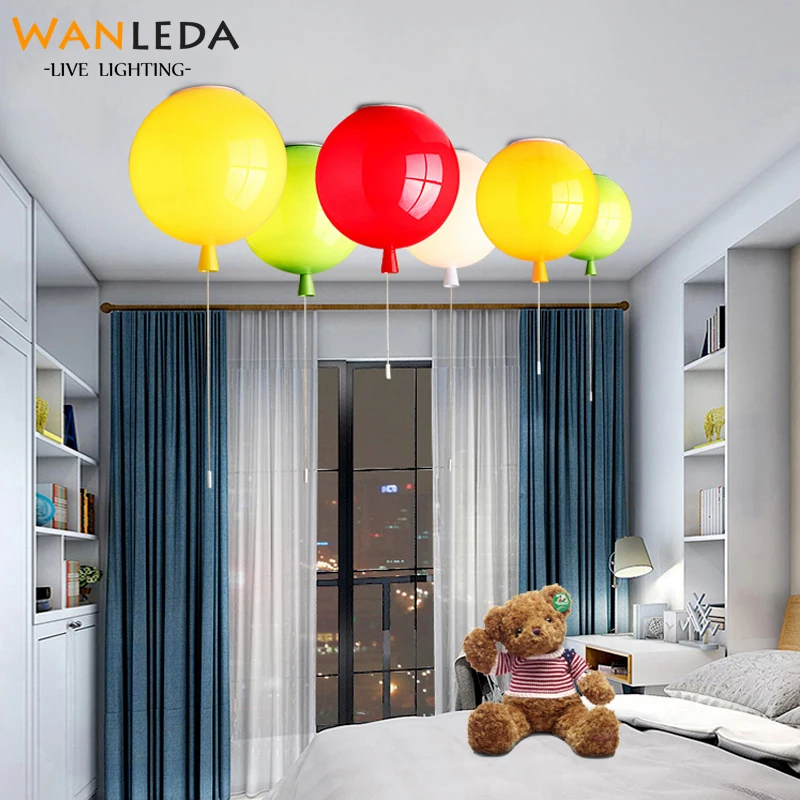 Современные цветные воздушные шары акриловый светодиодный потолочный