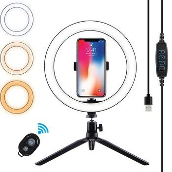 

Selfie Ring Lamp Led Ring Light Selfie With Tripod Ring For Selfie Phone Video Photography Lighting For Youtube Phone Holder