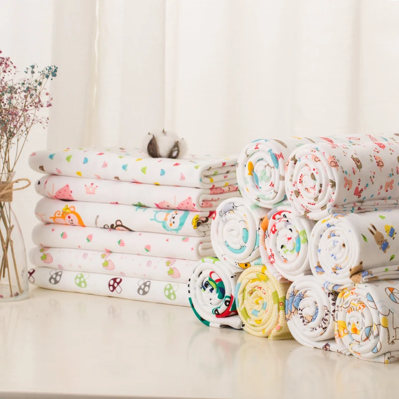 50*175 см эластичная хлопковая трикотажная ткань с рисунком из мультфильма на половину метра DIY швейная верхняя хлопковая одежда для малышей