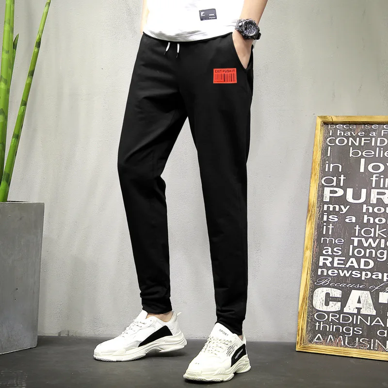 

2019 Spring New Style Men Harem Pants Ankle Banded Pants Casual Sports Sweatpants Closing Skinny Pants Loose-Fit Long Pants