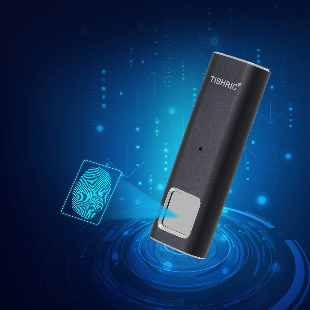  Tishic huella dactilar cifrado USB Flash Stick memoria Usb 30 Pen Drive 128Gb 64Gb 32Gb 16GB memori