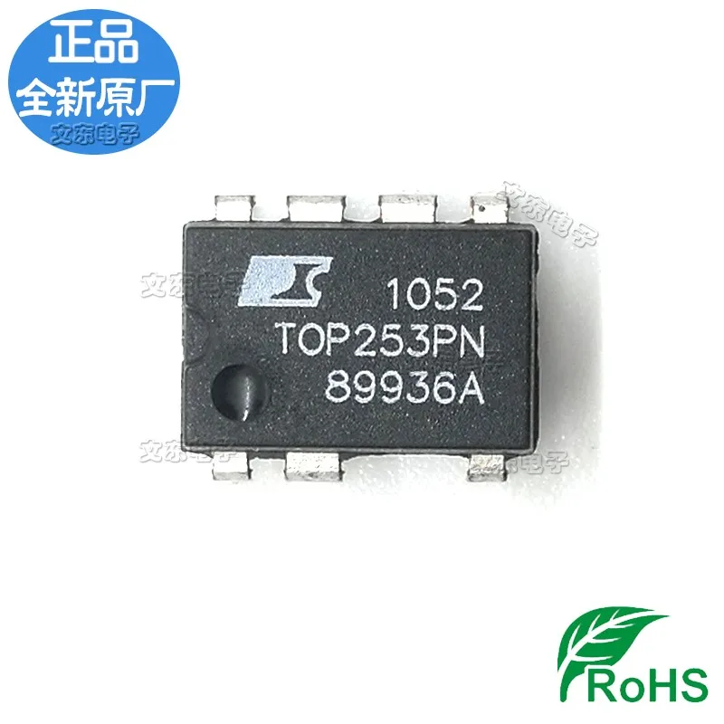 

10PCS TOP253PN TOP253P DIP-7 Enhanced EcoSmart, Integrated Off-Line Switcher with Advanced Feature Set and Extended Power Range