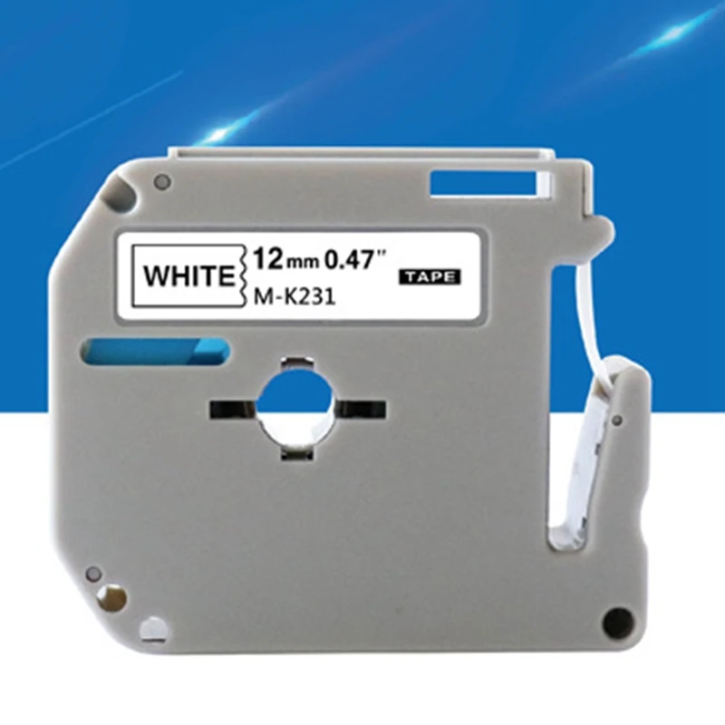 10 PK Black on White 12Mm for Brother Label Printer MK Series | Компьютеры и офис