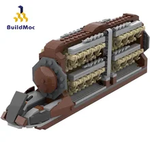 Buildmoc estrela filme droid pelotão ataque-artesanato blocos de construção espaço batalha dróides transporte navio de guerra tijolos brinquedos criança presente