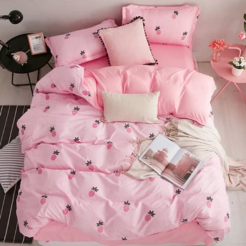

Girl Heart Sheets Quilt Bedding a Two-Piece Set Single Student Dormitory Sheets Single Three-Piece Quilt