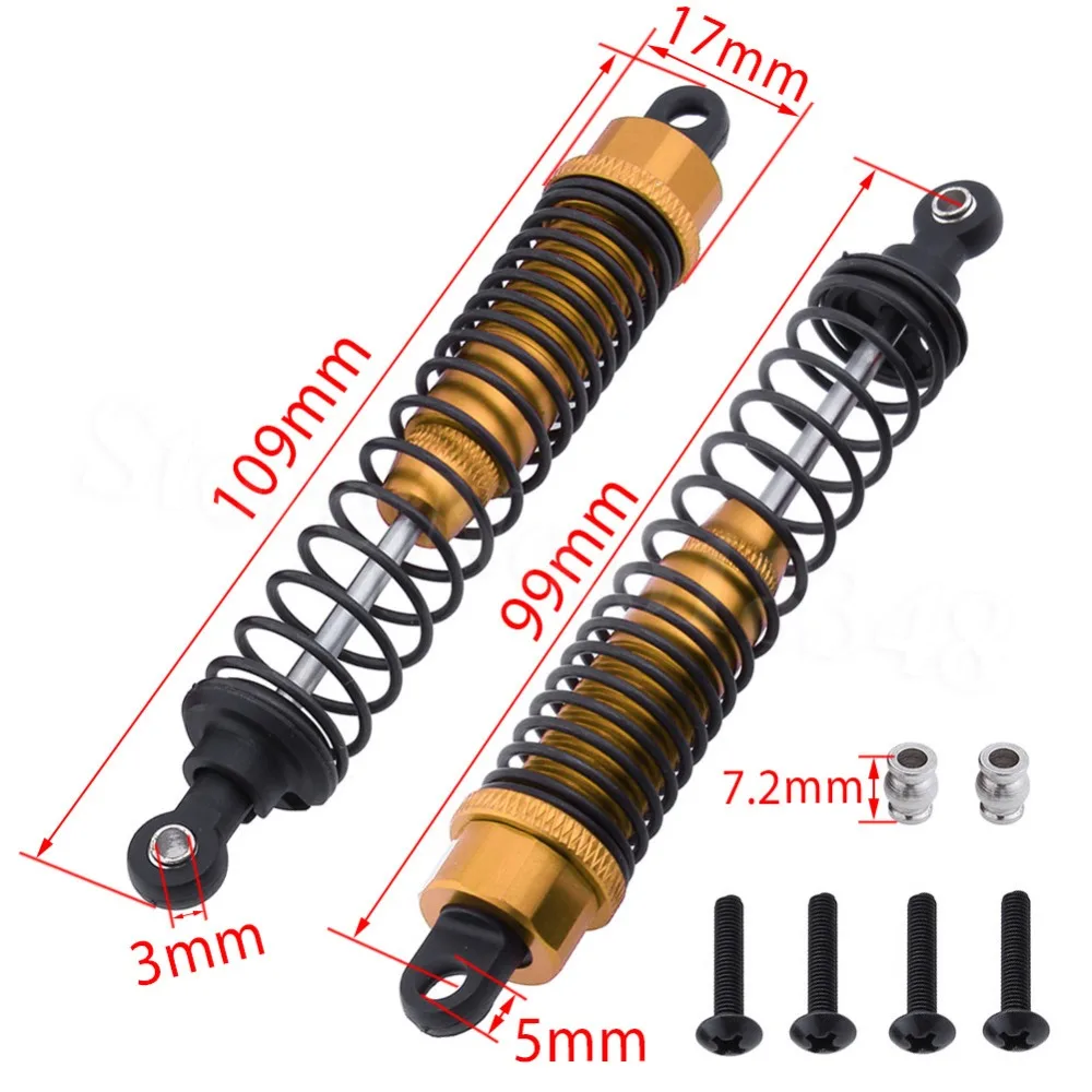 2 шт. масляная алюминиевая задняя скоба амортизатор в сборе для