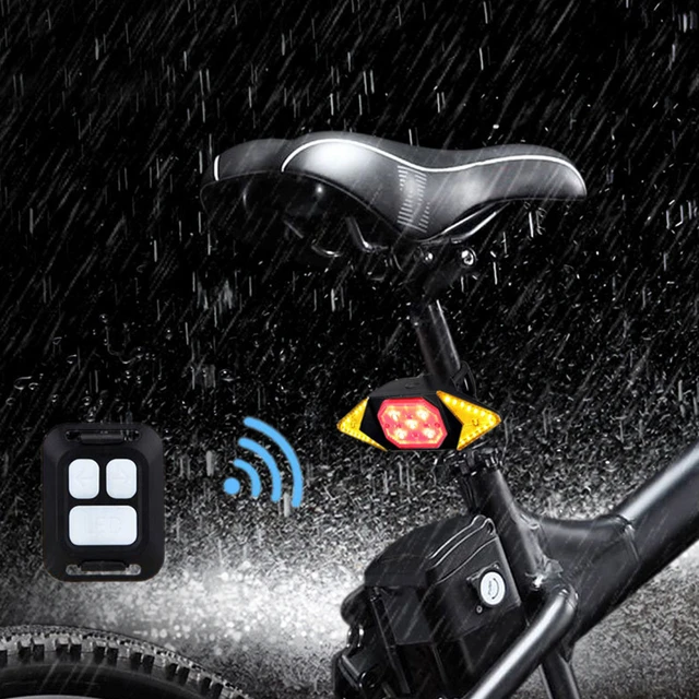 Wasserdichtes Fahrrad Rücklicht drahtlose Fernbedienung Fahrrad Blinker USB  wiederauf ladbare Rücklicht Sicherheit Fahrrad Rück leuchte - AliExpress