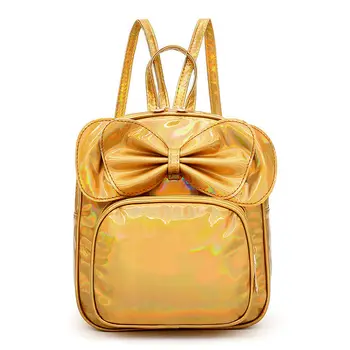 

Women's leather bow backpack multifunction shoulder school bag for books bags teenage girls Cute fashion backpack girl backpack