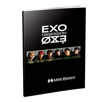 

EXO New Ablum OBSESSION Fashion K-pop EXO Mini Photobook Photo Card Fans Collection Upplies Stationery Set