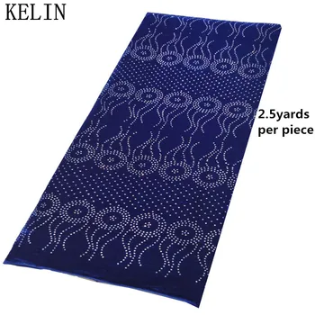 

Latest african lace fabric high quality embroidered african george lace fabric 2.5yards nigerian lace fabric for dress CP004