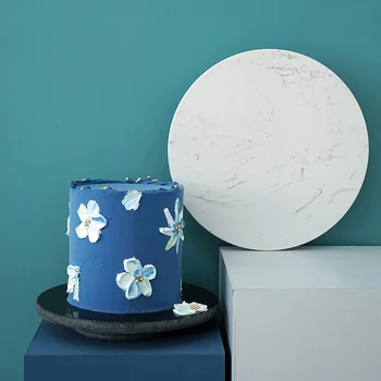 

Marble crepe tray cake turret cake stand