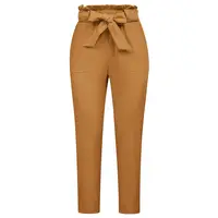 1 * брюки + пояс женские с высокой талией Дизайн эластичные укороченные брюки Красочные